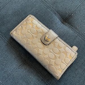 Silver Coach Wallet